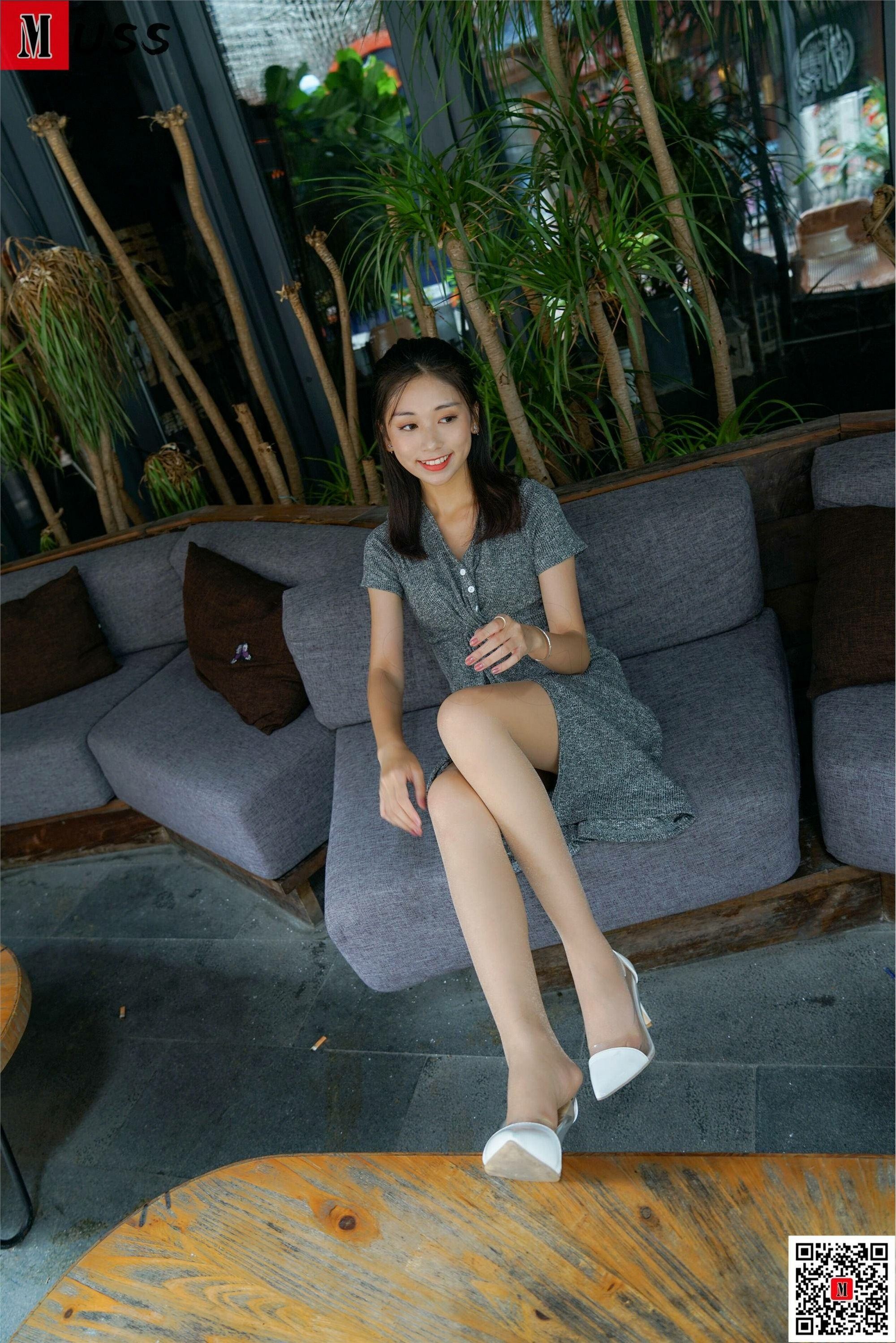 MussGirl慕丝女郎  NO.181 灰色连衣裙肉丝